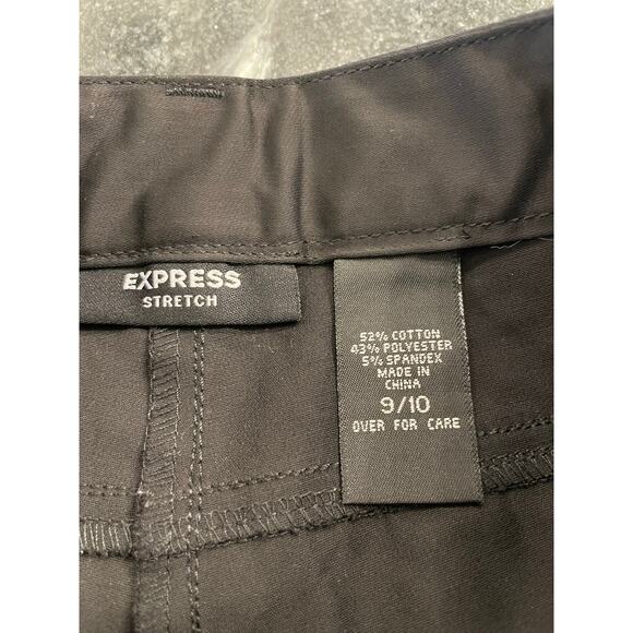 Express Black embellished flare leg dressy slacks/pants  9/10 - Picture 3 of 11